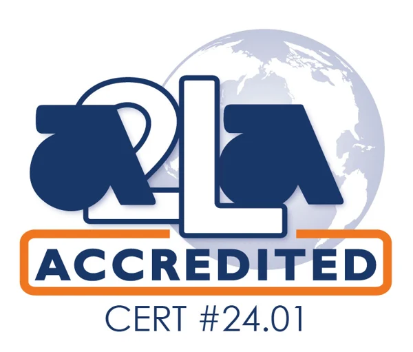 A2LA Accredited — Certificate No. 24.01